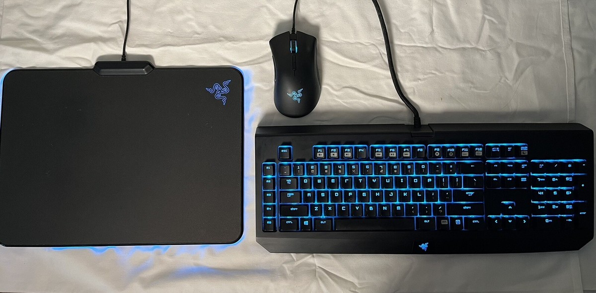 Razer BlackWidow Mechanical Green Switch Keyboard, Death Adder