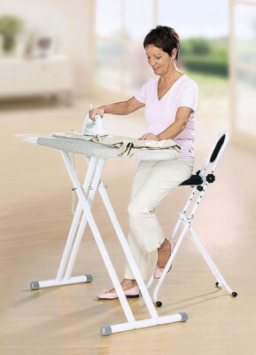 Black Steel Standing Seat - 4 - Level Adjustable, 100 kg Capacity, Foldable