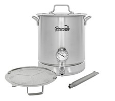 CONCORD BREWSIE Stainless Steel Home Brew Kettle w/ Dual Filtration Set