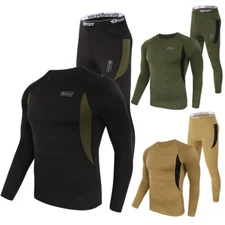 Thermal Underwear Set Long Johns Base Layer Winter Hunting Gear Sport Top Bottom