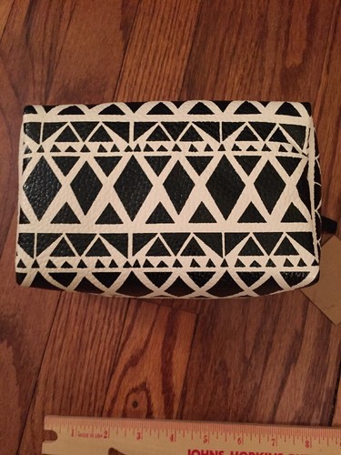 Mix No 6 Makeup Bag In Black/white NWT - Picture 3 of 6
