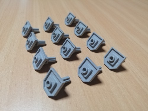 LEGO Technik Konvolut 12 Stück Seitenspiegel hellgrau / Technic