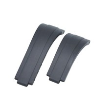 20mm Black Rubber Strap For Rolex Submariner GMT Daytona Datejust For Glidelock