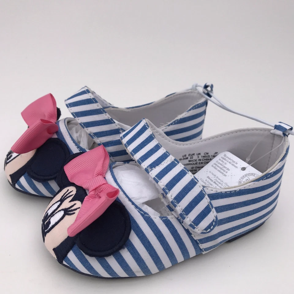 Disney Store Minnie Mouse Berço Sapatos Vestir Fantasia Cosplay Listrada NOVO - Imagem 3 de 3