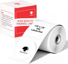Phomemo Multi-Purpose Self-Adhesive Round Circle Label M110/M110S/M120/M200/M220