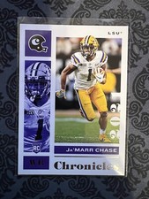 2021 Panini Chronicles Draft Picks Ja'Marr Chase Rookie LSU Tigers #5