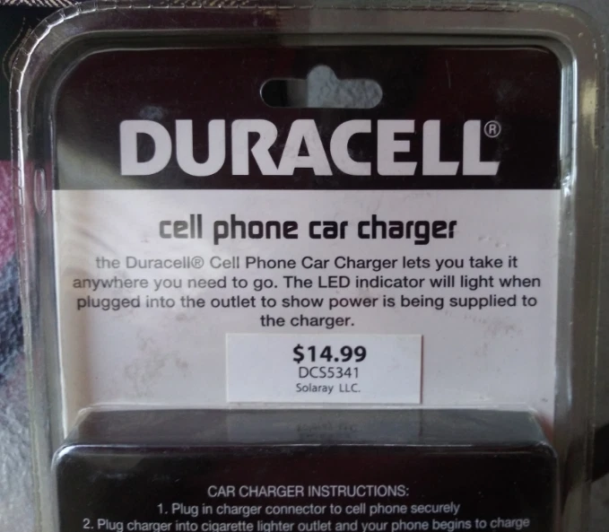 2 x Mejor Cargador de Coche del Mundo para Teléfonos Android DURACELL Todo en Uno MICRO USB NUEVO EN PAQUETE Foto 3 de 4