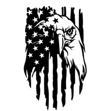 American Eagle Flag Hood Decal Sticker Suv Truck Off Road 4x4 Car - Any Size