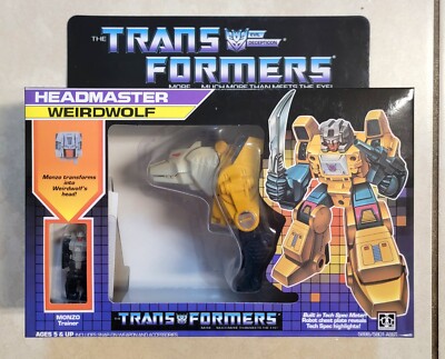 TRANSFORMERS G1 DECEPTICON WEIRDWOLF US SELLER MISB RARE! HEADMASTER MONZO TOY