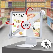 Barkan 7-14 inch Full Motion Articulating Lockable Tablet Mount, 2 Year Warranty