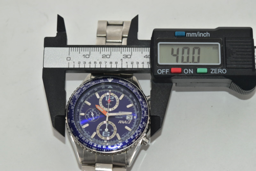 New Battery SEIKO ANA Flightmaster Pilot 7T92-0CF0 Blue Dial Quartz Men's Watch - Picture 11 of 16