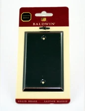 Baldwin Brass Classic Outlet Box Cover Switch Plate in Venetian Bronze 4750-112