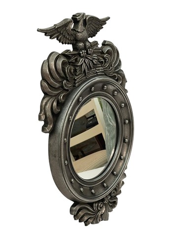 VTG Sexton American Eagle Federal Wall Mirror Metal Silver 1970s 18.5" x 11.25" - 第 5/10 張圖片