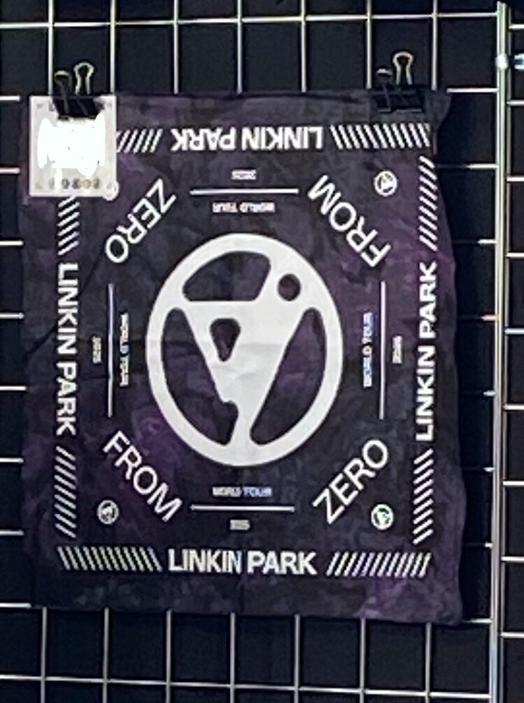 2025 LINKIN PARK Limited Bandana Scarf Zero World Tour