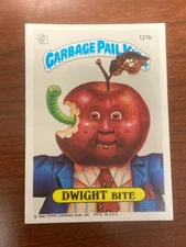 DWIGHT BITE 1986 TOPPS GARBAGE PAIL KIDS SERIES 3 STICKER/CARD #121b
