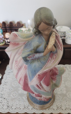 VINTAGE Lladro Nao Porcelain Gres Figurine Blessing the Harvest - 16 1/2'', Spain