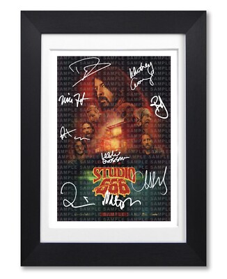 STUDIO 666 MOVIE CAST SIGNED POSTER PRINT AUTOGRAPH FILM FOO FIGHTERS GROHL 2022