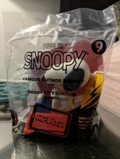 snoopy happy meal toy famous author snoopy 9 NEW
