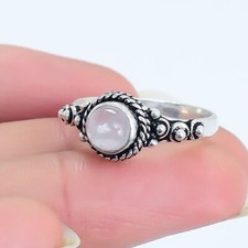 Moonstone Gemstone Handmade Ethnic Silver Jewelry Ring RSU42