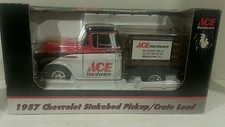 1957 1:25 SpecCast Chevy ACE HARDWARE Stakebed/ Crate Load Truck Coin Bank NIB