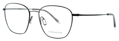 PARADIGM 1903 BK Black Unisex Square Full Rim Eyeglasses 53-17-145 B:44