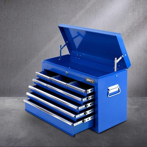 9 Drawers Large Tool Chest Trolley, Lockable Toolbox Tools Storage Box Cabinet C - Picture 17 of 17