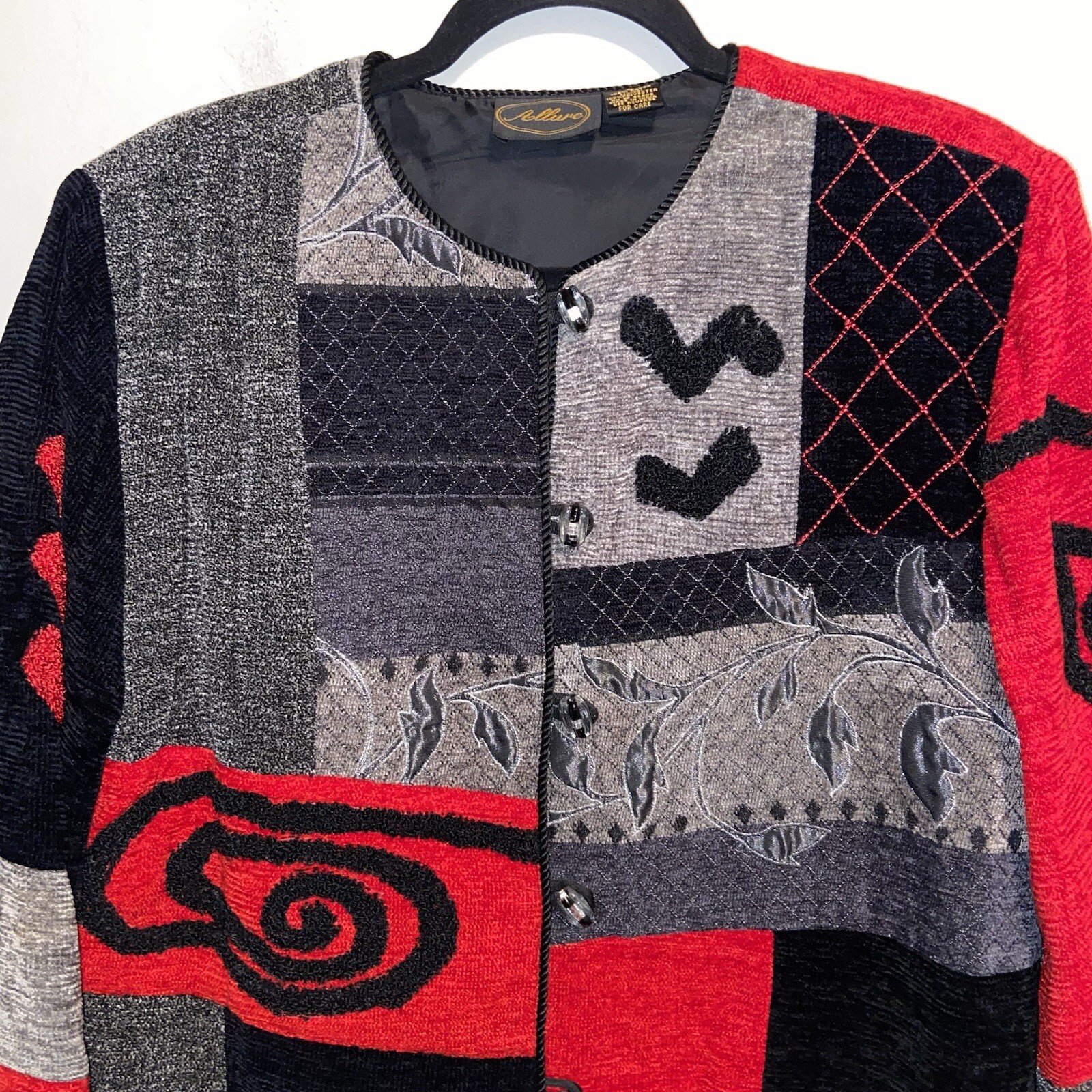 Allure Jacket Womens Large Patchwork Lagenlook Ar… - image 3