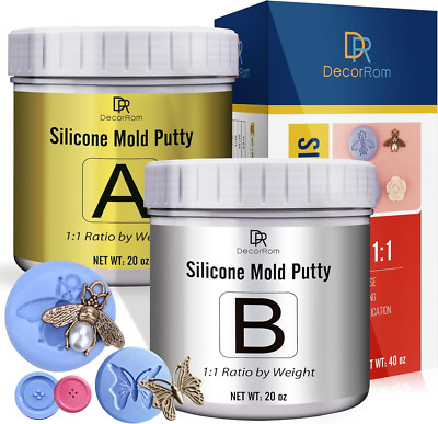 Flexible Silicone Putty Kit - 2.5 Lb for Easy Mold Making & Casting