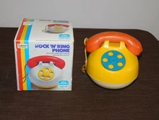  VINTAGE CHILD TOY 1979 GABRIEL ROCK'N'RING PHONE IN BOX