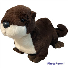 River Otter Brown 16" Plush Animal Toy Stuffed Aurora Destination Nation RARE