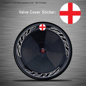 Zipp Hed Corima FFWD VCS030-6x England Flag Disc Wheel Valve Covers//Patches