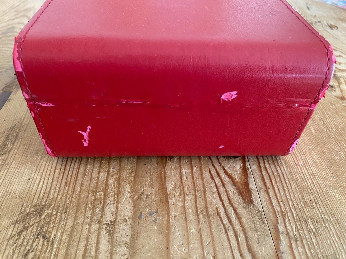 OMEGA - Vintage Watch Case - 14 X 12 X 7.5 Cm - Red Color | eBay