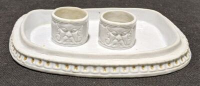 Victorian Platformed Candle Stick Holder - Not All Glazed