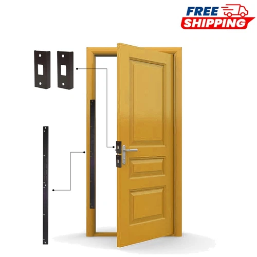 Door Armor Mini - Aged Bronze Reinforcement Kit with Self-Tapping Screws