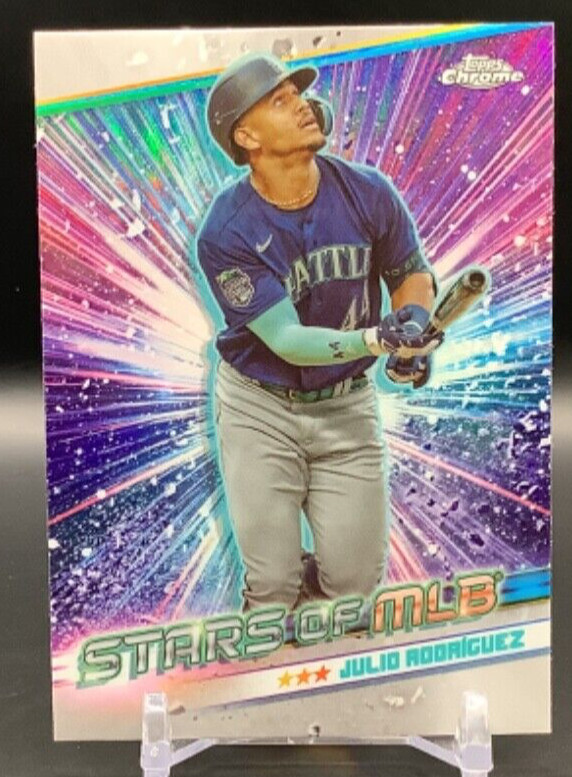 2024 Topps Series 1 Julio Rodriguez Chrome Stars of MLB #CSMLB-16-Mariners