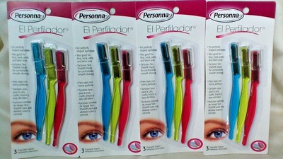 12 Personna El Perfilador Eyebrows Disposable Shapers,12 Perfiladores de cejas .