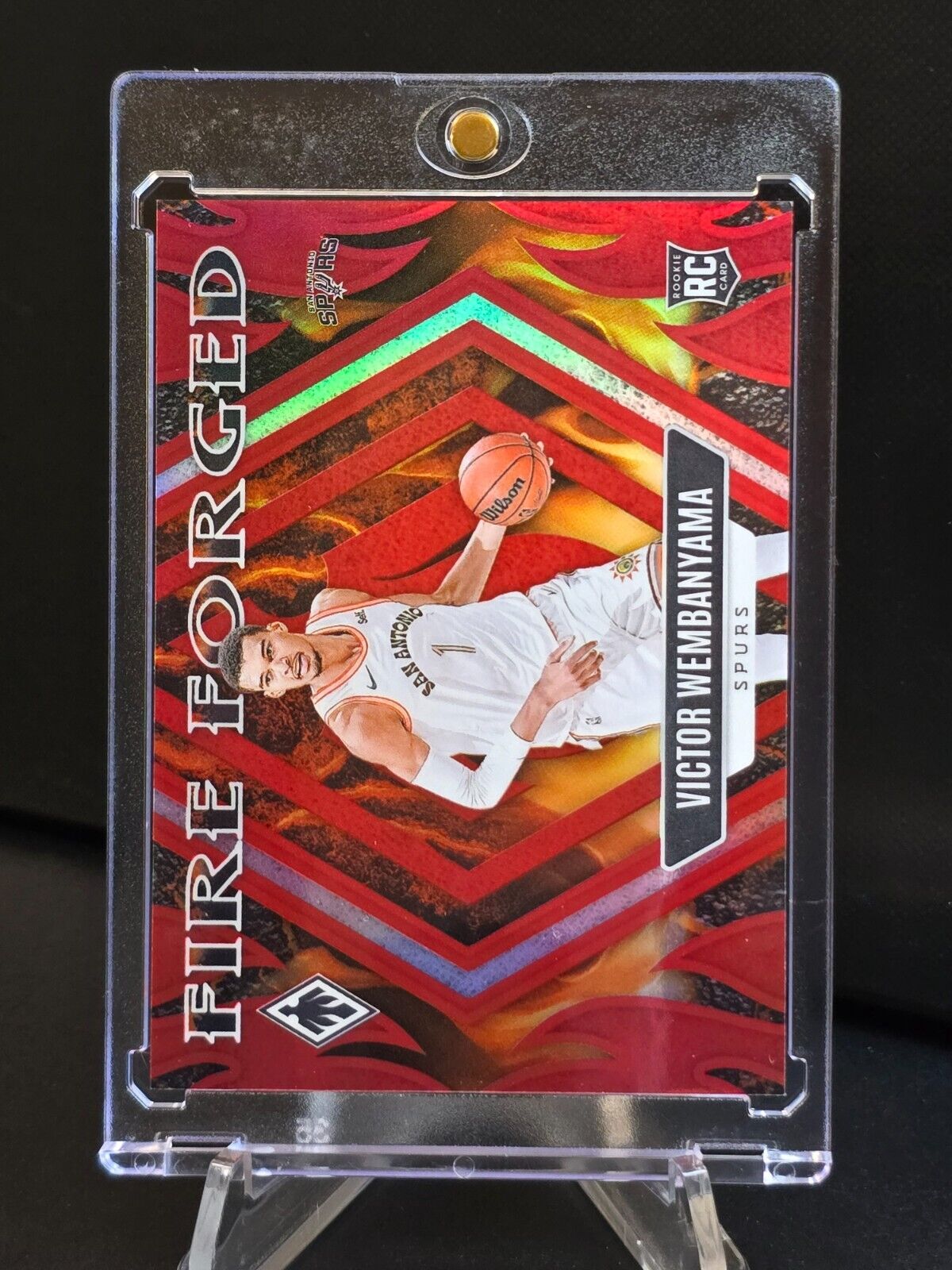 VICTOR WEMBANYAMA 2023-24 Panini Phoenix Fire Forged Red RC #'d 104/125!!! ROY!