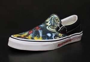 Vans Classic Iron Maiden Numero della Bestia Mocassini EDIZIONE LIMITATA |  eBay