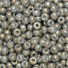 Miyuki Round Seed Beads Size 8/0 Galvanized Light Gray 22 Grams