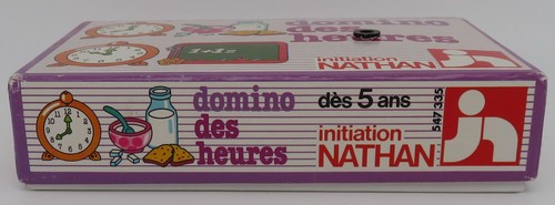 Complete State MADE IN FRANCE Domino Game of Hours 1979 Discovery NATHAN #547335 - Picture 2 of 13