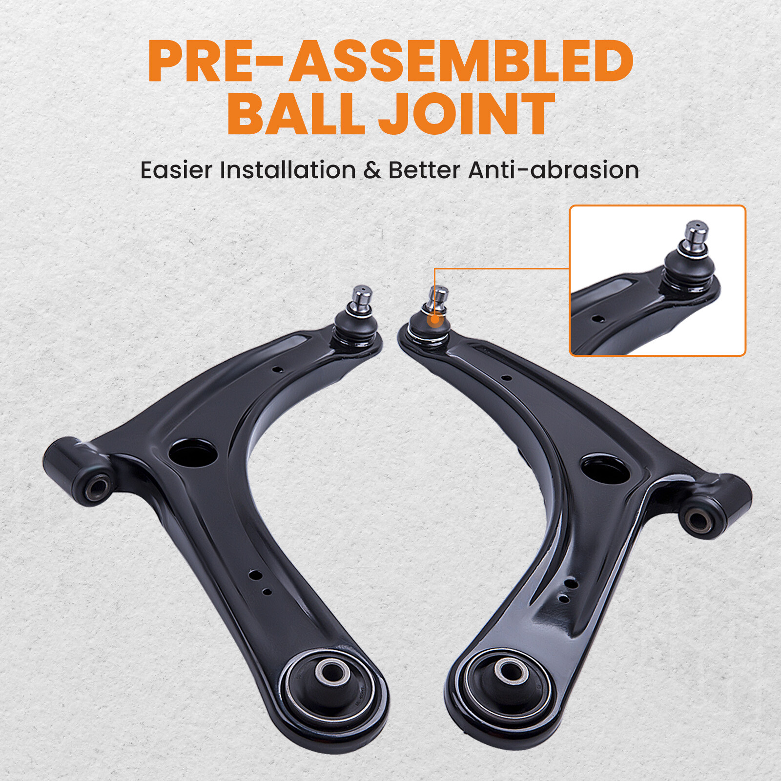 Suspension Kit Front Lower Control Arms for Mitsubishi Lancer 20082017