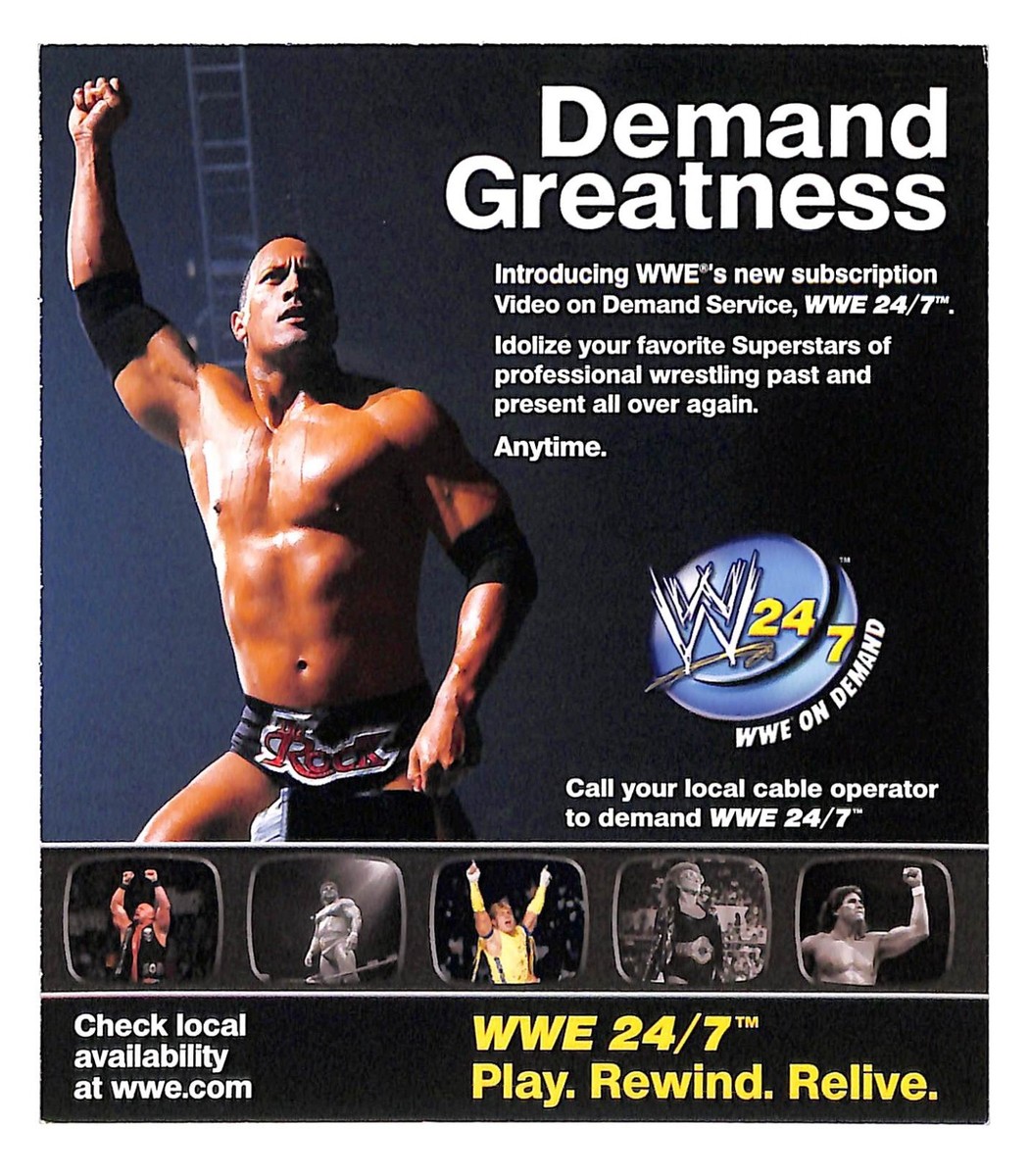 Streaming Service Wwe Network Without Cable WWE 24/7 The Rock 2005