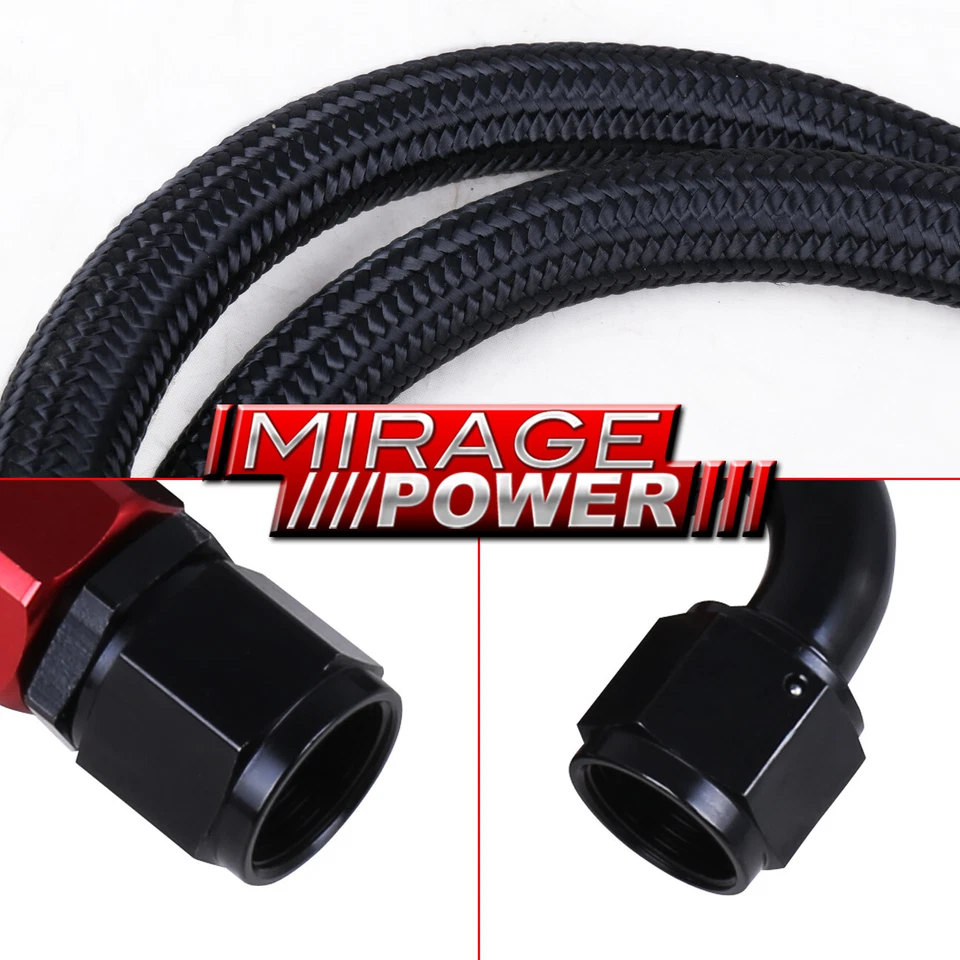 Universal 9-Row AN10 Aluminum Oil Cooler + Filter Adapter Plate Relocation Black - Image 3 of 4