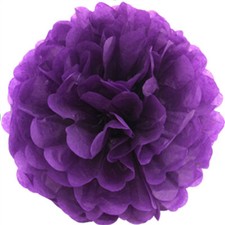 1 Papier PomPon Bommel 20cm Hochzeit Party Deko Blumen Pompom Kugel Hängedeko 