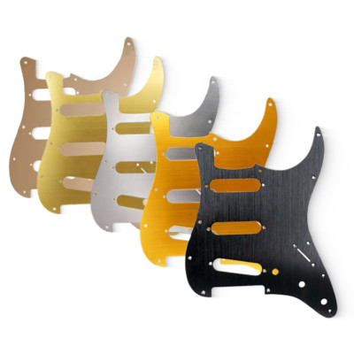 Pickguard Strato Alluminio SSS Adatto A Fender Stratocaster USA - Foto 13