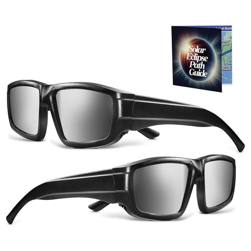 Solar Eclipse Glasses 2 pack 2024 CE and ISO Certified Safe Shades
