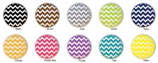 Chevron Stripes Variety Colors Glossy CERAMIC Dresser Drawer PULL Cabinet KNOBS