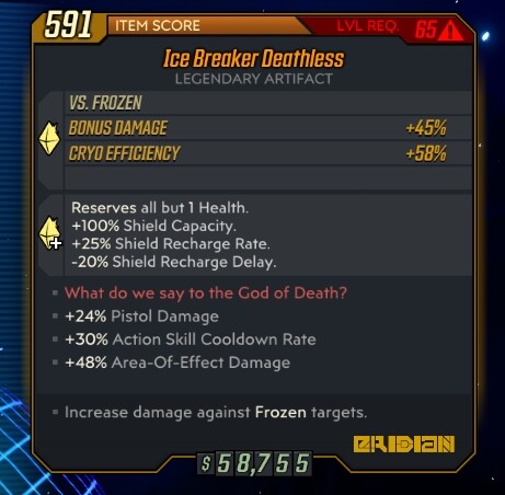 DLC 1-6 - PC/PS4/PS5/XBOX - Custom Level 72 Artefakte - Borderlands 3 - Bild 141 von 197
