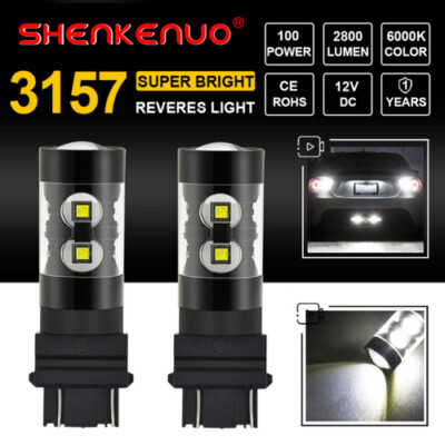 2-Piece 3156 3157 LED Backup Reverse Light Bulbs 6000K White For Ford Ranger 1993-2011