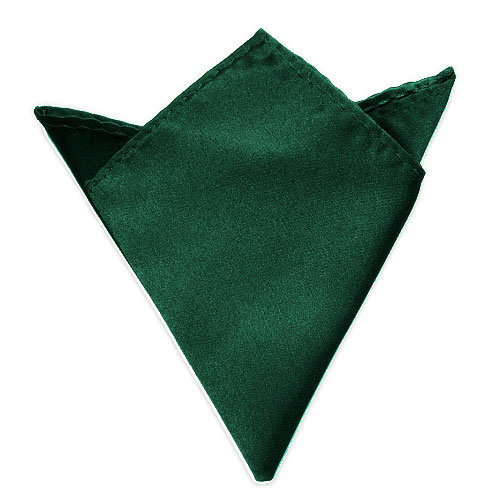 Men's Solid Color Satin Wedding Party Hanky Pocket Square Plain Handkerchief - Picture 14 of 27